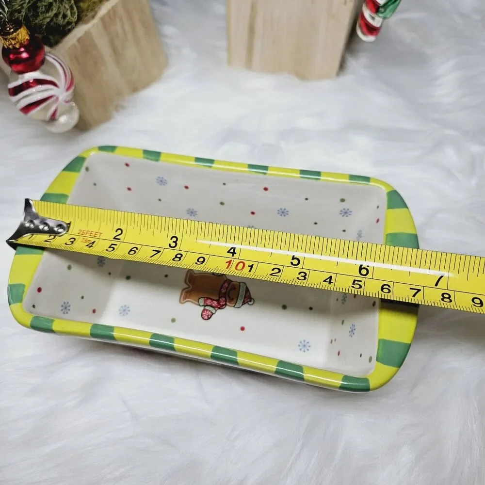 Set of 2 Oven Tara & Grasslands Mini Cake Loaf Baking Dish Christmas Lot Vintage